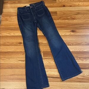 Pilcro Blue Denim with Gold Stitching